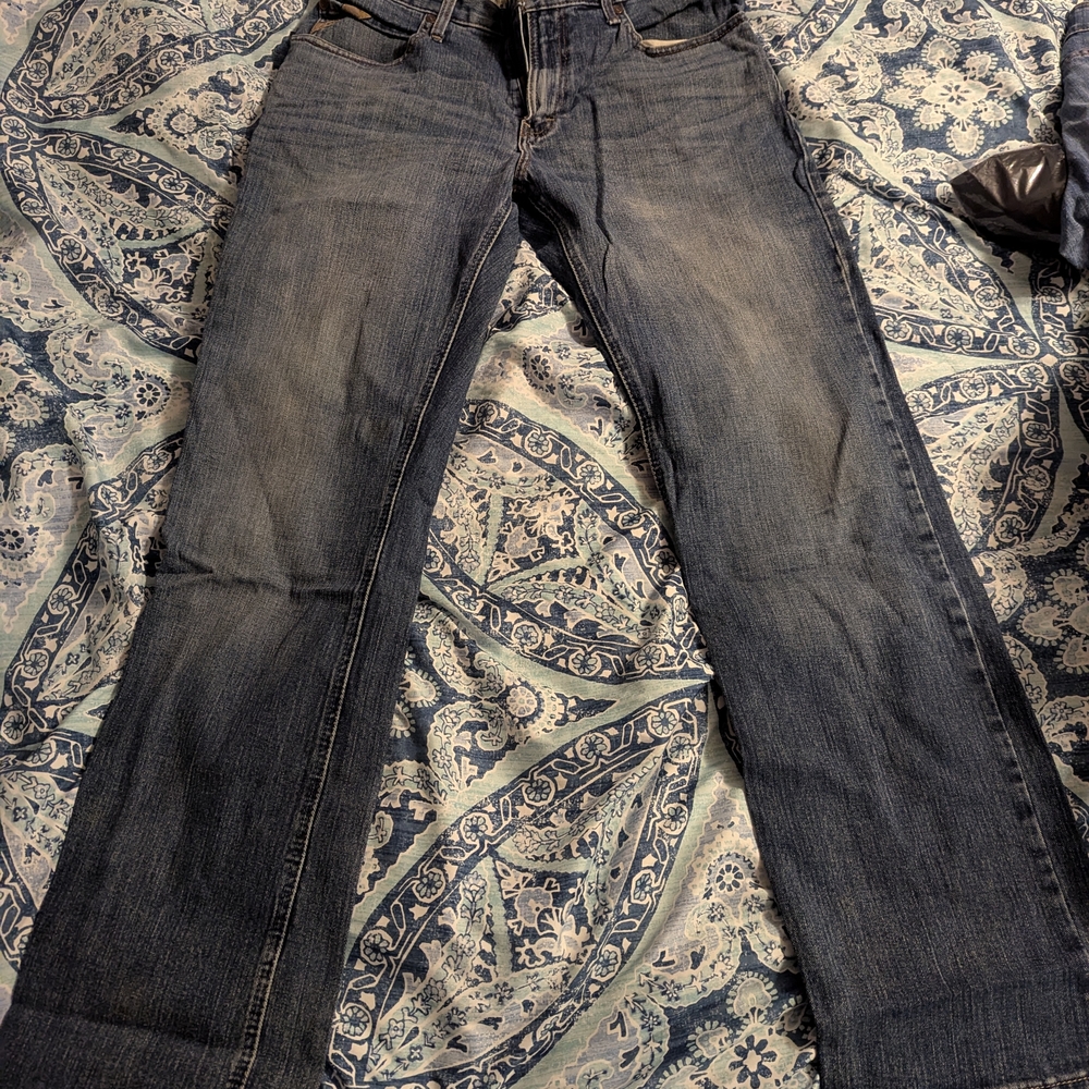 Ariat Blue Bootcut Jeans with Faded Denim